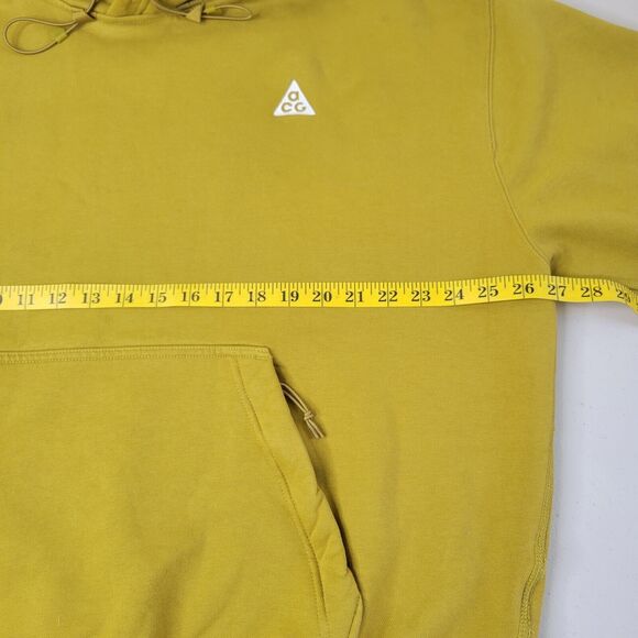 Nike Mens ACG Pullover Fleece Hoodie Moss Heavyweight Size Medium Zip Pockets - Picture 9 of 16